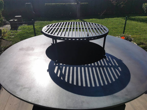 Barbecue Brasero Plancha 100 cm avec table amovible – BRARESEAU