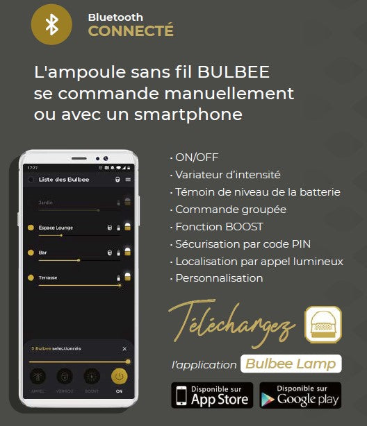 Lampe sans fil Paranocta Ivoire