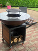 alt magnifique barbecue brasero plancha 100cm avec grille et support