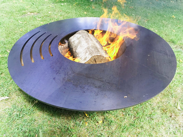 alt brasero plancha à déposer allumé
